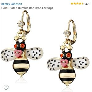 Betsey Johnson | Gold-plated Bumble Bee Earrings